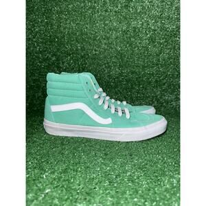 Vans Sk8 Hi Skate Shoes Blue Canvas Casual Sneakers Men’s‎ 8 Women’s 9.5